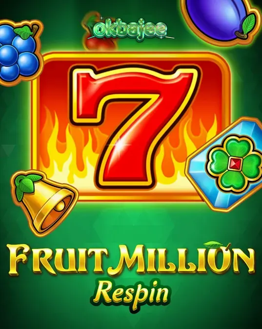 Fruit Million Respin slot machine interface with vibrant fruit symbols and classic casino aesthetic.